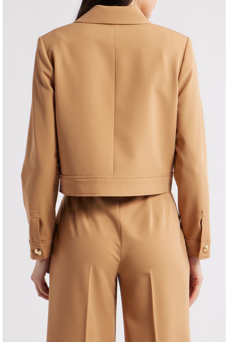 Woven Crop Jacket, Alternate, color, CAMEL
