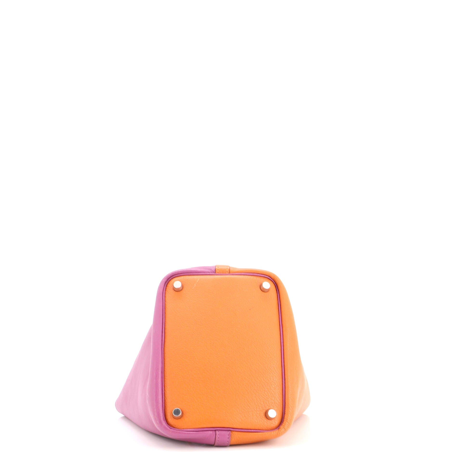Casaque Picotin Lock Bag Clemence PM, Alternate, color, Orange
