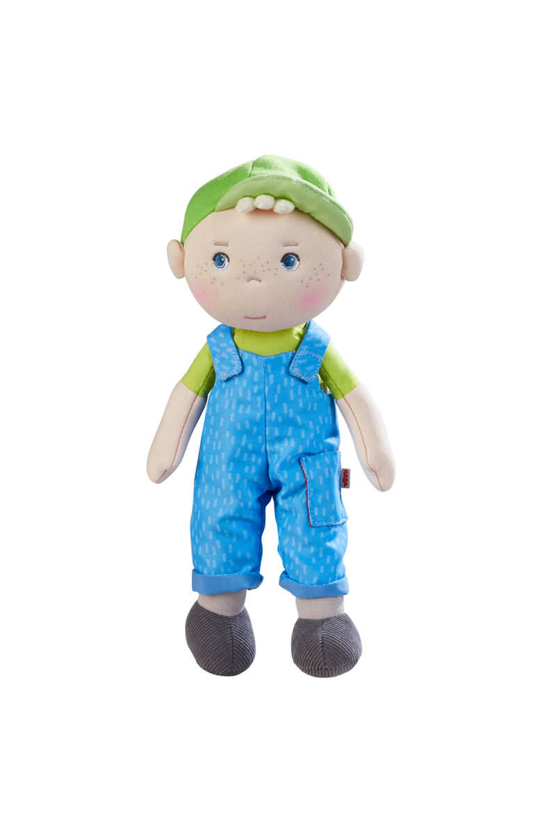HABA Snug Up Till - 10" Soft Doll, Machine Washable Baby Boy Doll, Snuggly Toddler Plush Figure for 18 Months and Up, Main, color, 