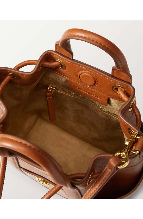 Veronica Beard Goody Mini Leather Crossbody Bag In Hazelwood