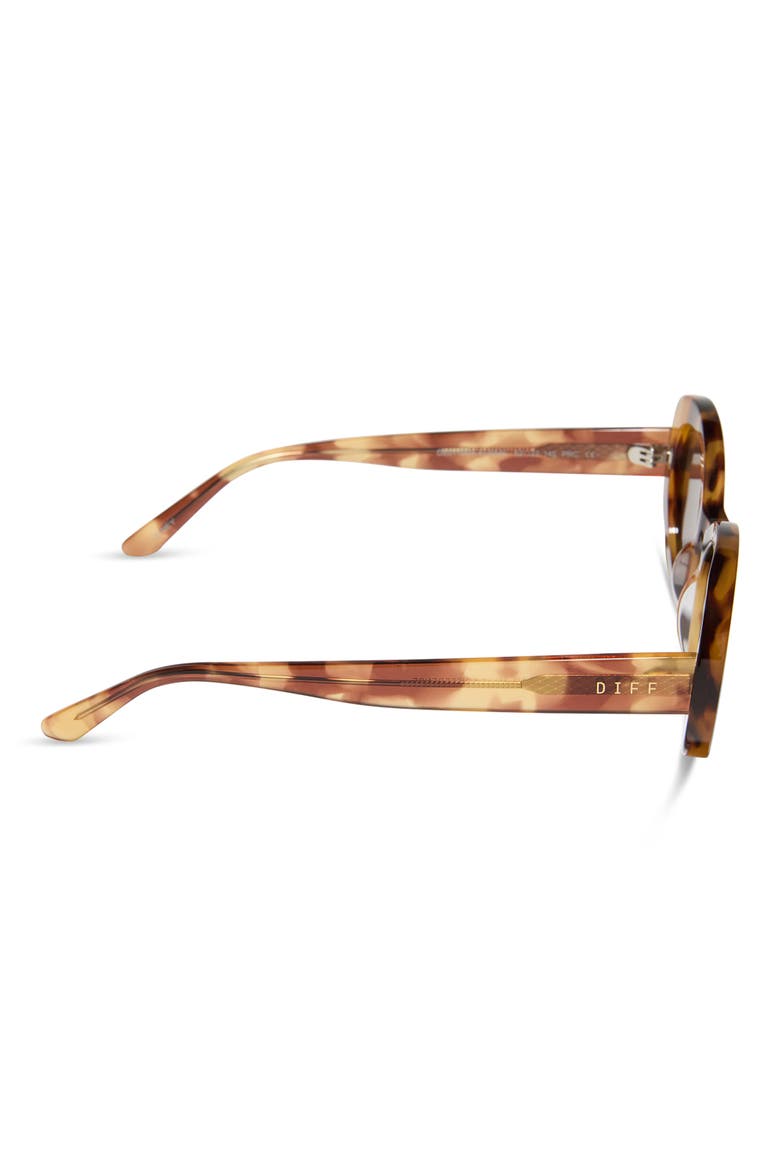 Lainey 52mm Oval Sunglasses, Alternate, color, BROWN FLEUR / BROWN