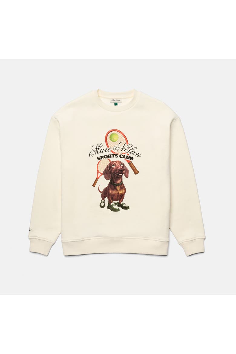 Sports Club Crewneck Sweatshirt - Unisex, Main, color, Cream