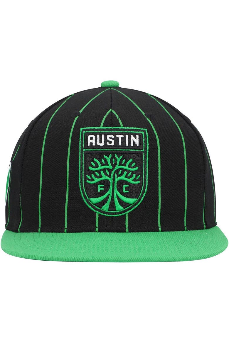 Men's Mitchell & Ness Black Austin FC Team Pin Snapback Hat, Alternate, color, Black