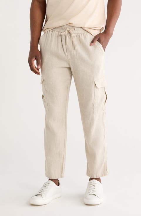 Linen & Cotton Cargo Pants