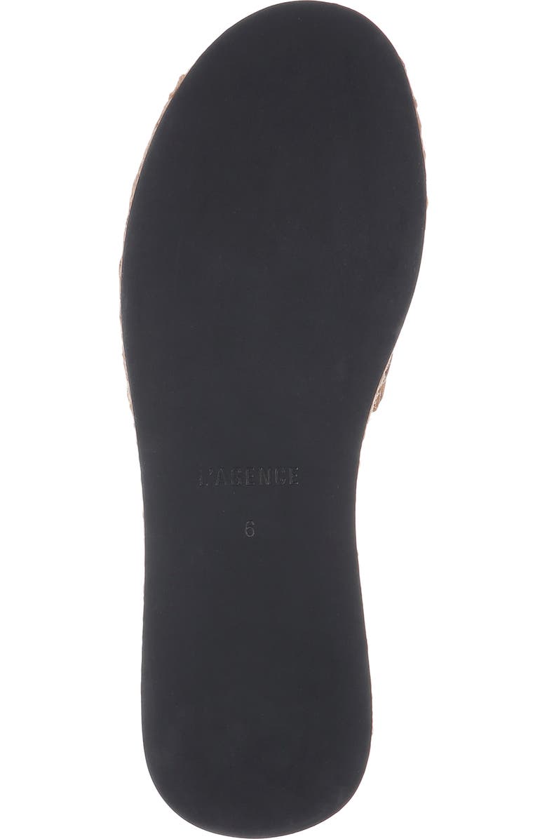 L'AGENCE Ramani Espadrille Platform Wedge Slide Sandal, Alternate, color,