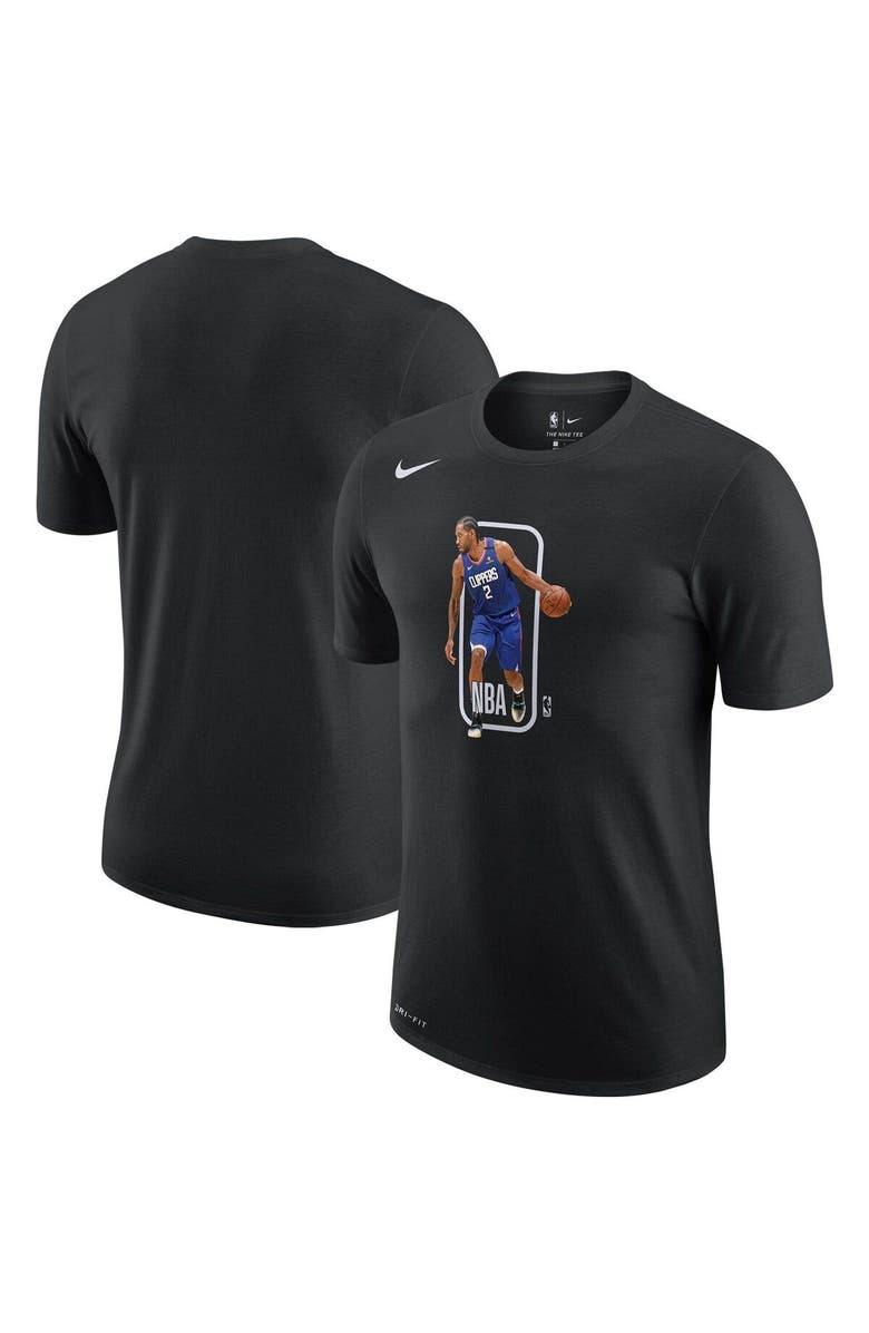 Nike Men's Nike Kawhi Leonard Black LA Clippers Performance T-Shirt, Main, color, 