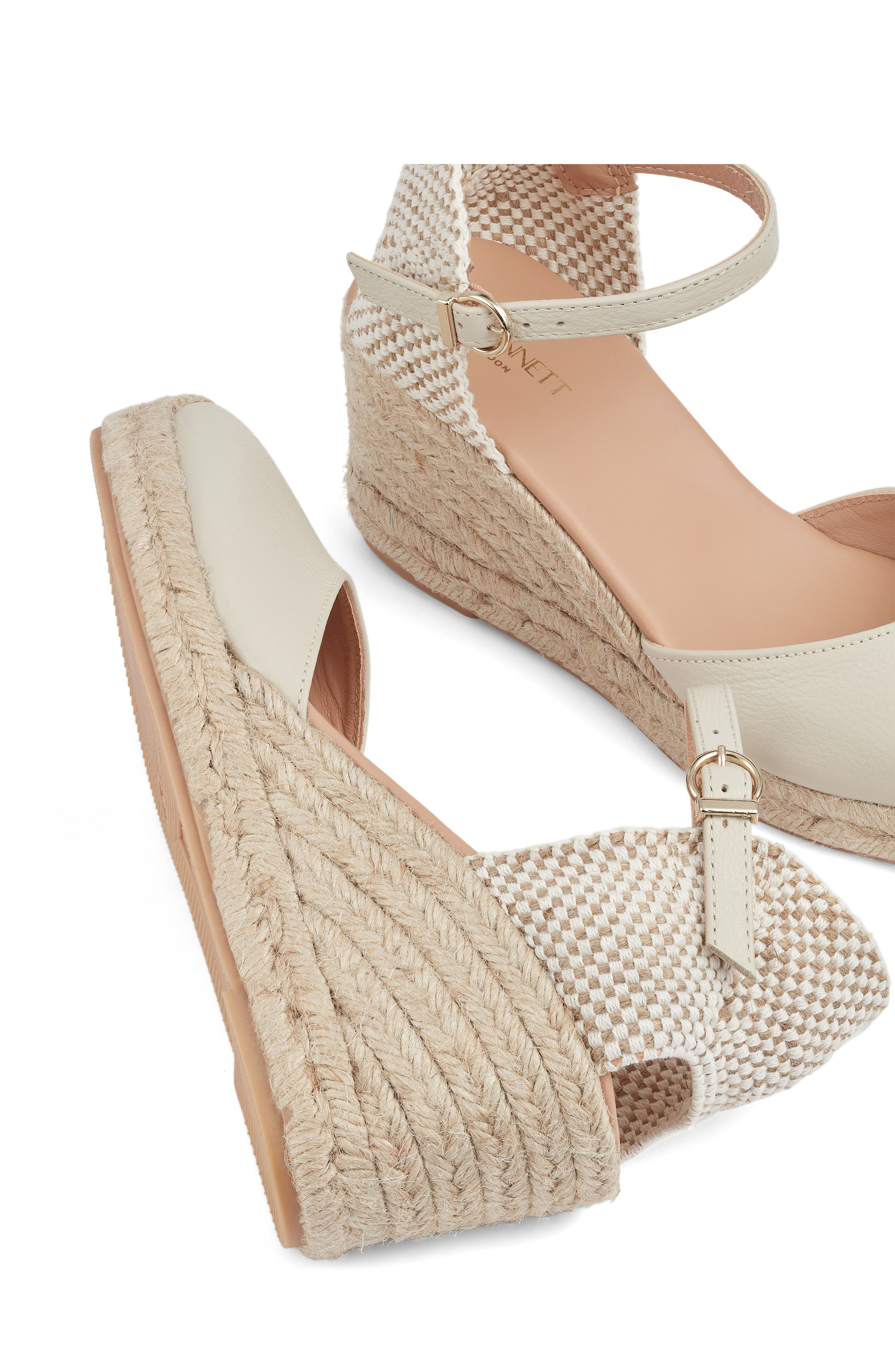 Marissa Wedge Sandal, Alternate, color, ECRU