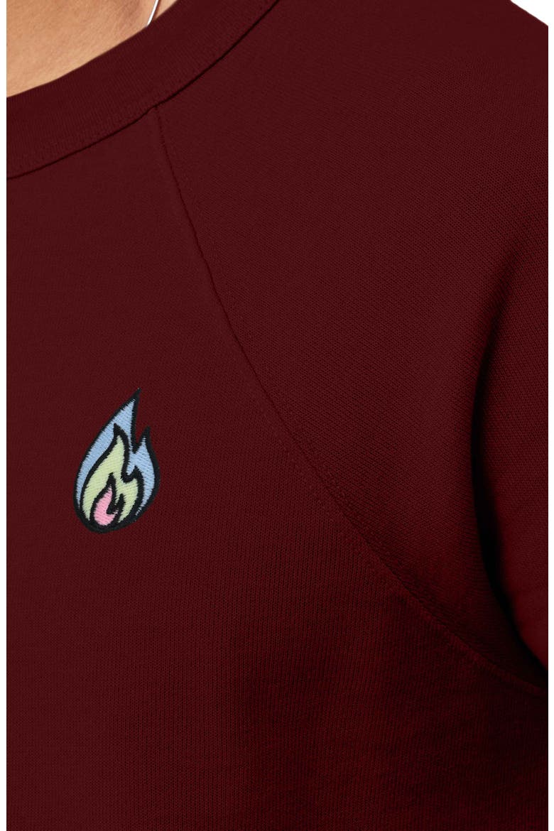 Fire Fleece Sweatshirt, Alternate, color, Maroon