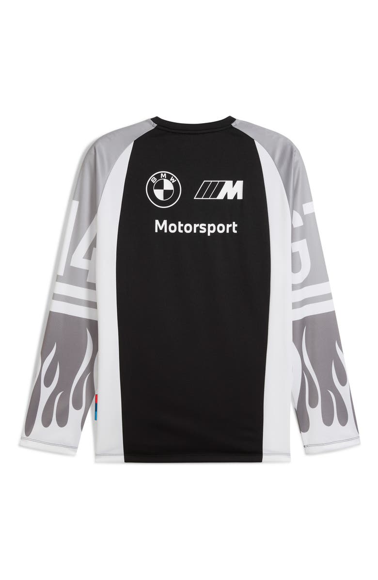 PUMA x BMW M Motorsport Lifestyle Racing Jersey, Alternate, color, Puma Black