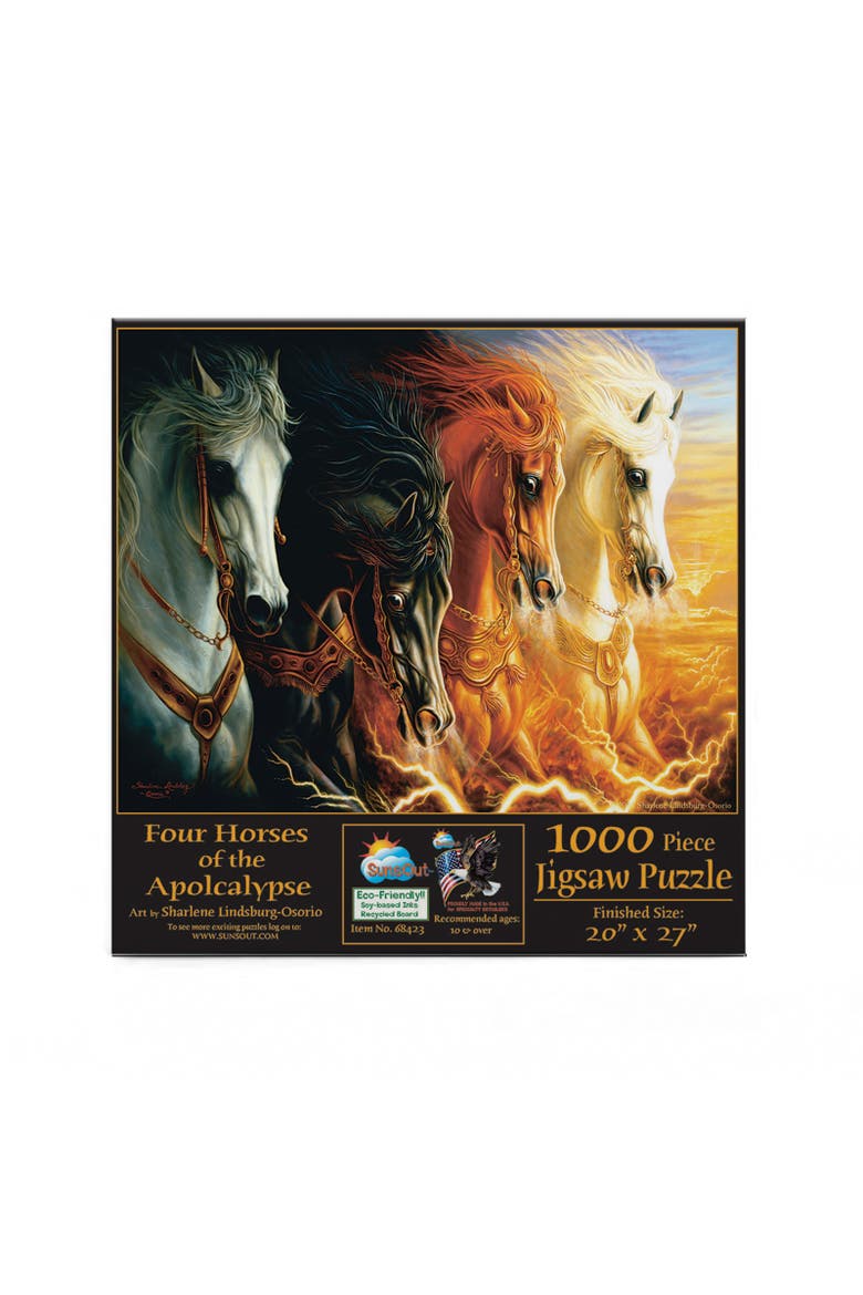 Four Horses of the Apocalypse 1000 piece Jigsaw Puzzle for Adults, Alternate, color, Multicolor
