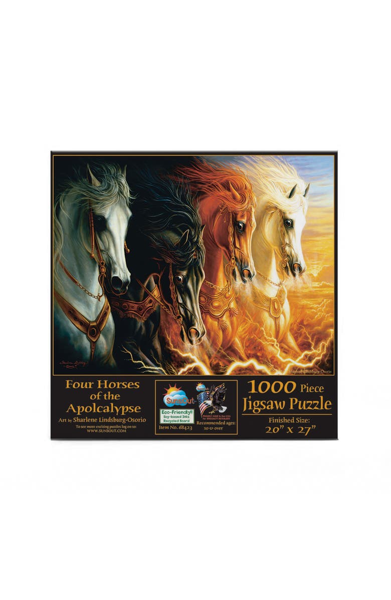 Sunsout Four Horses of the Apocalypse 1000 piece Jigsaw Puzzle for Adults, Alternate, color, Multicolor