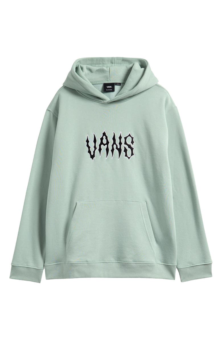 Vans Kids' Spiked Logo Hoodie, Main, color, Gray Olive