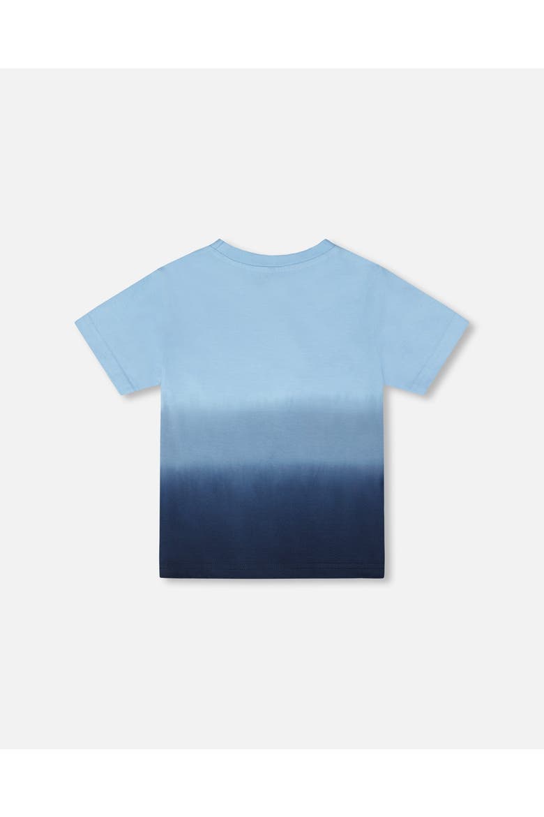 Organic Cotton Short Sleeve Gradient T-Shirt, Alternate, color, Blue Gradient