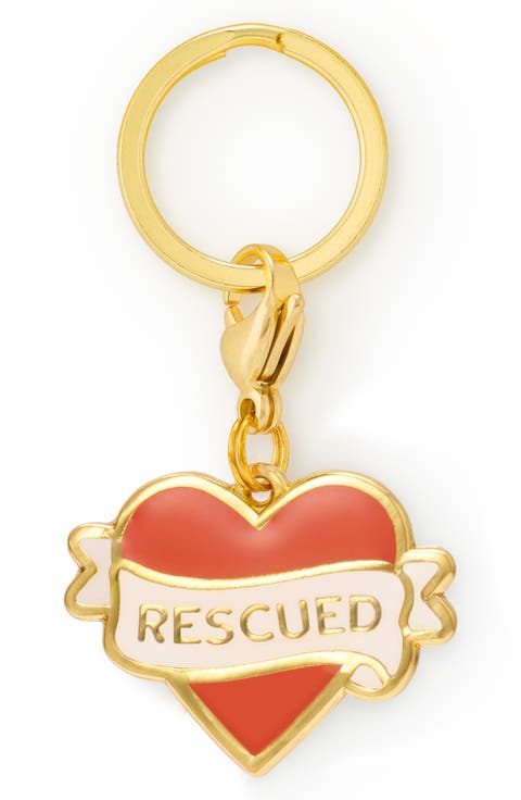 Rescued with Love Collar Charm
