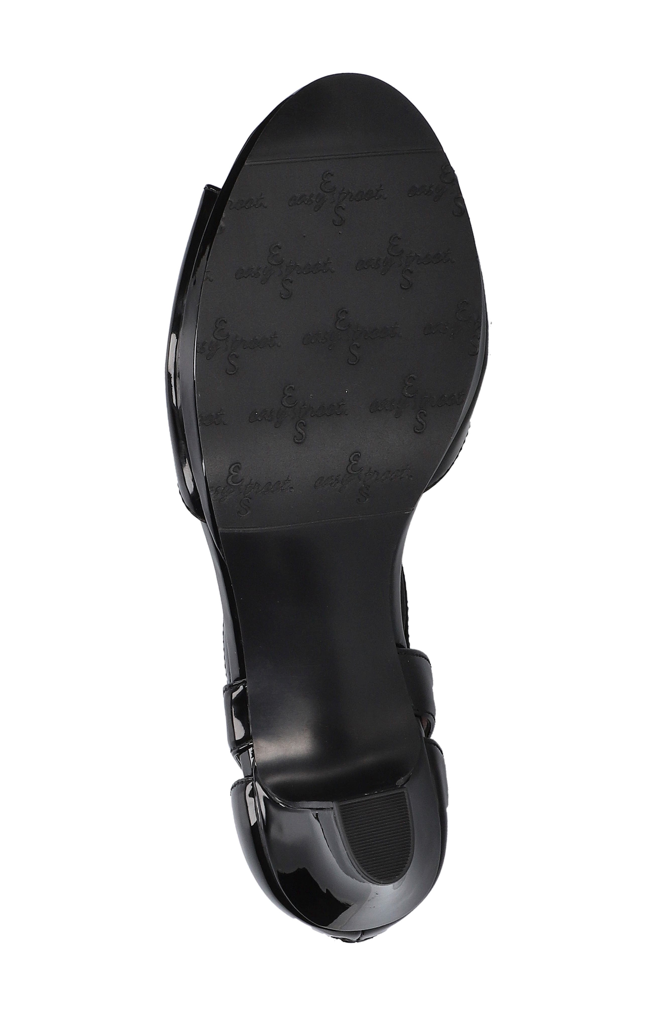 Flash T-Strap Sandal - Wide Width & Extra Wide Width Available, Alternate, color, BLACK PATENT