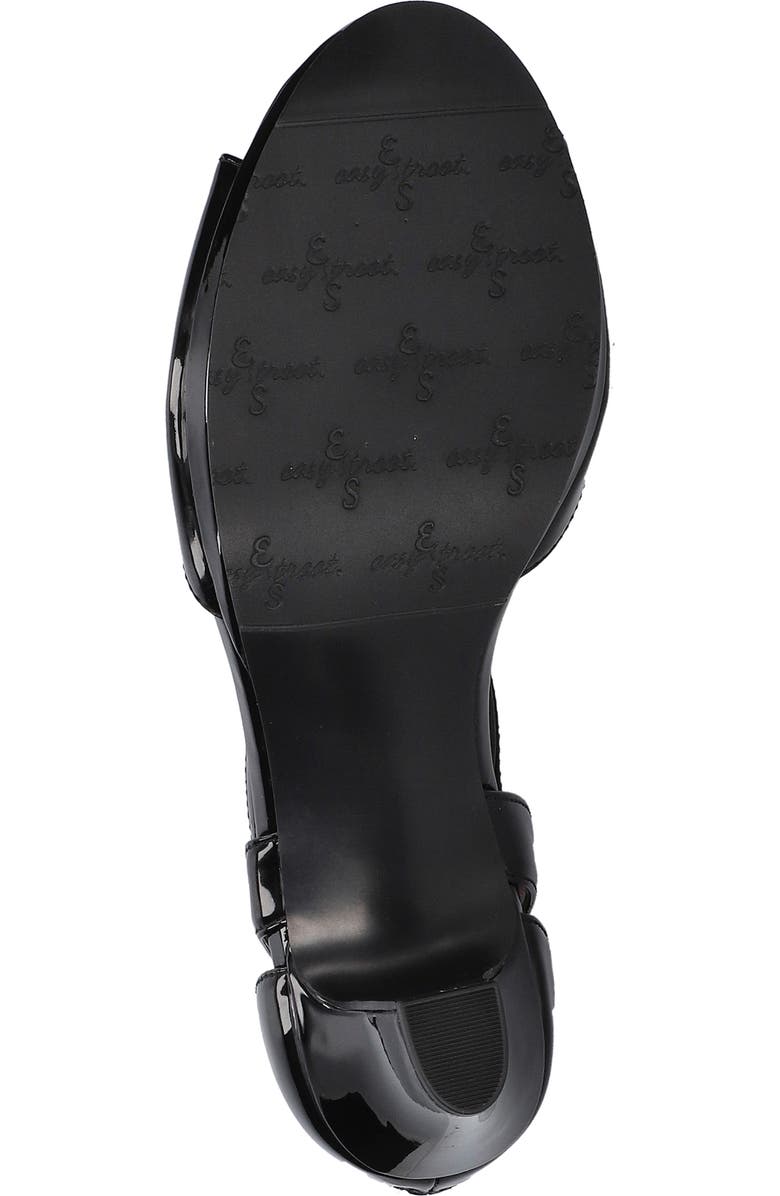 EASY STREET Flash T-Strap Sandal - Wide Width & Extra Wide Width Available, Alternate, color, Black Patent