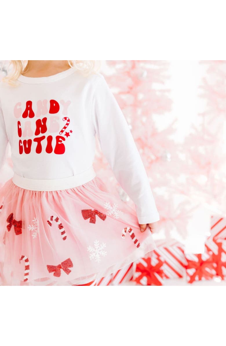 Sweet Wink Candy Cane Cutie Christmas Long Sleeve Shirt, Alternate, color, 