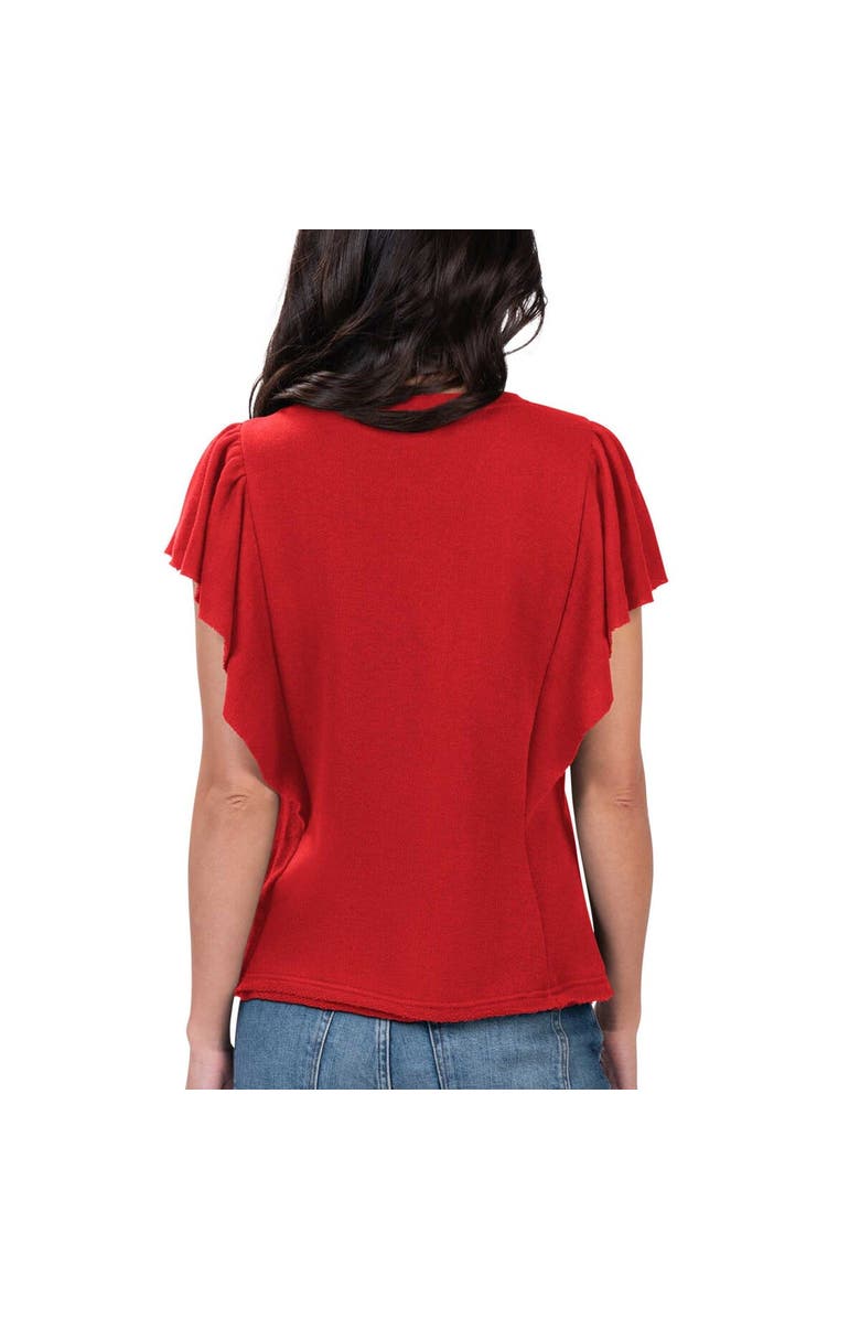 G-III 4HER BY CARL BANKS Women's G-III 4Her by Carl Banks Red Cincinnati Reds Crowd Wave T-Shirt, Alternate, color,