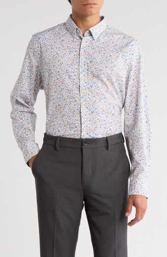 Original Penguin Slim Fit Painterly Floral Dress Shirt
