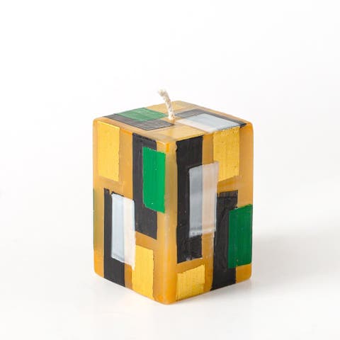 Klimt Painted Cube Candle