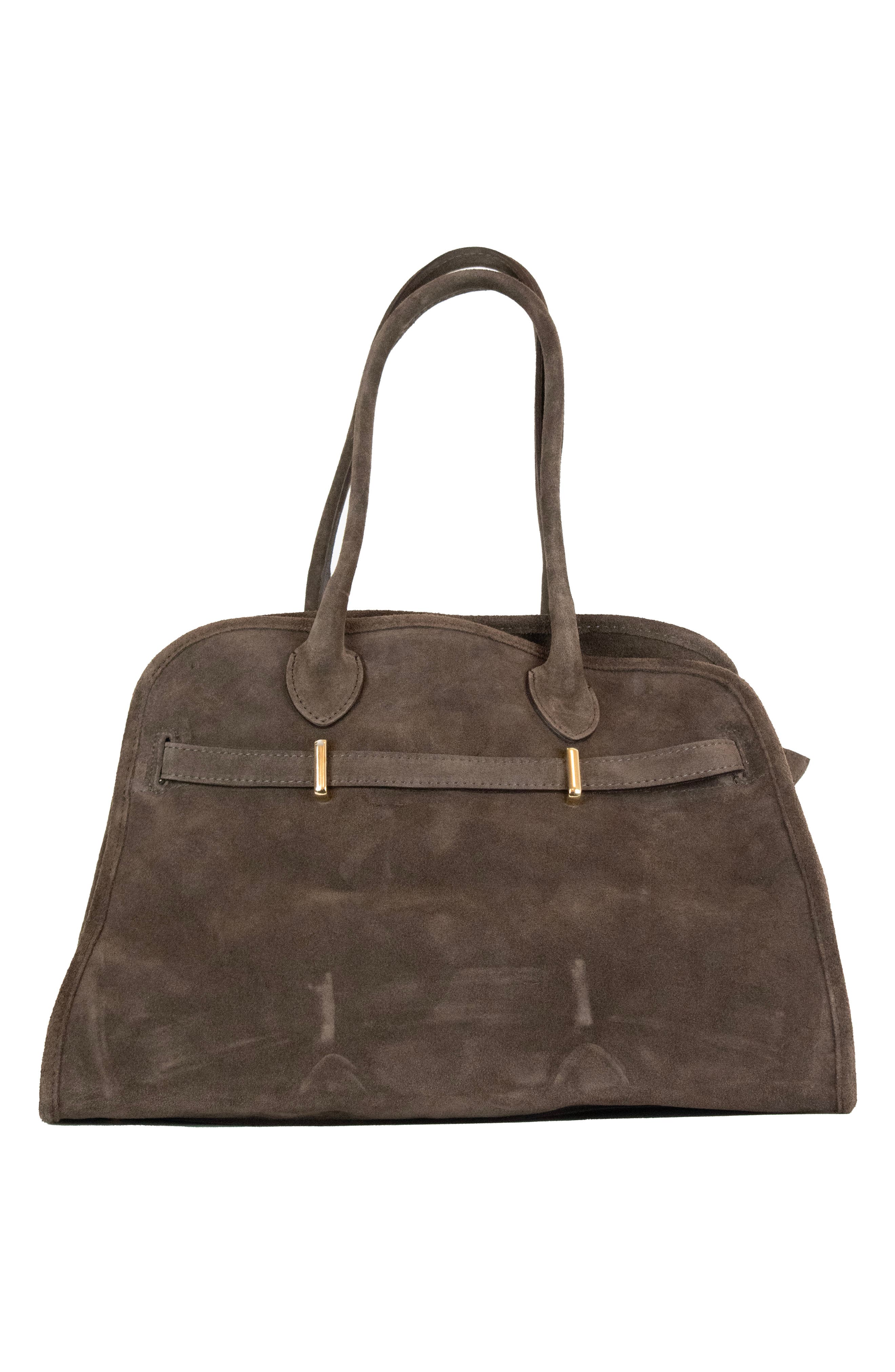 Sasha Suede Tote, Alternate, color, SADDLE