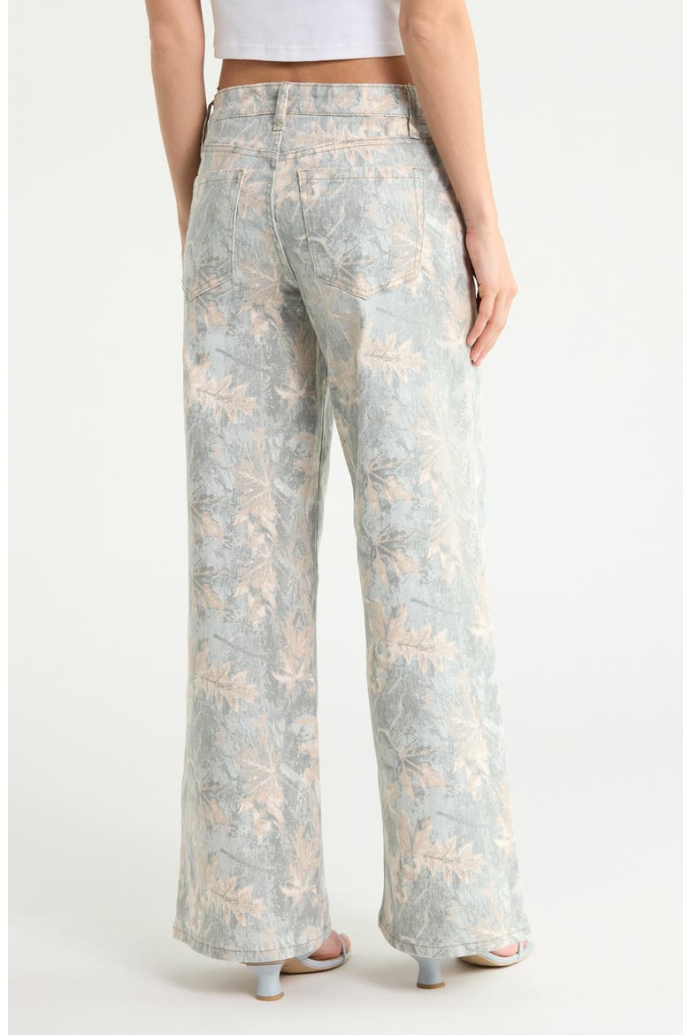 Low Rise Wide Leg Jeans, Alternate, color, CAMO PRINT