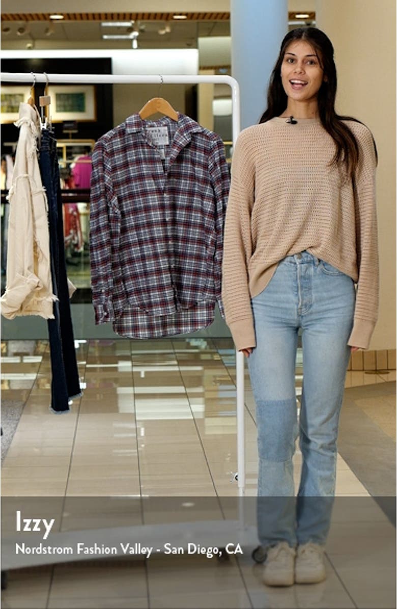 Eileen Plaid Relaxed Button-Up Shirt, sales video thumbnail