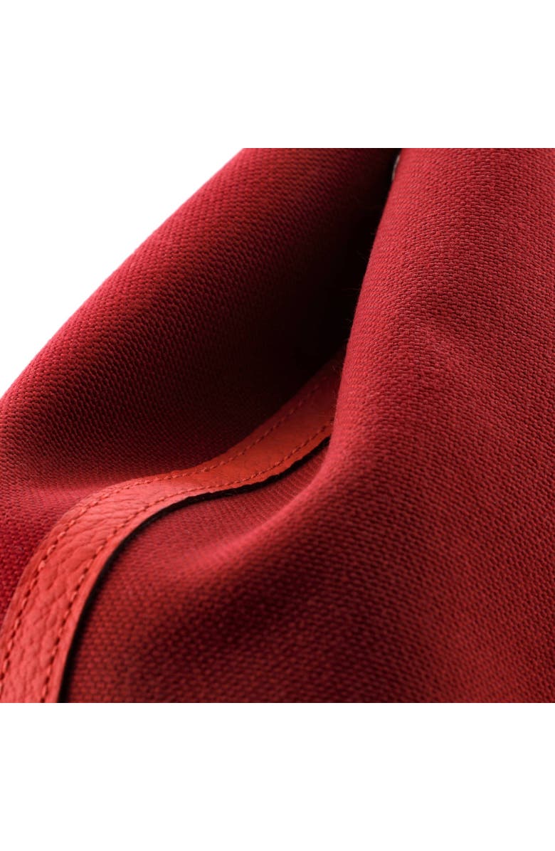 Pre-Owned Hermes Garden Party Tote Toile and Leather 30, Alternate, color, Rouge Grenat