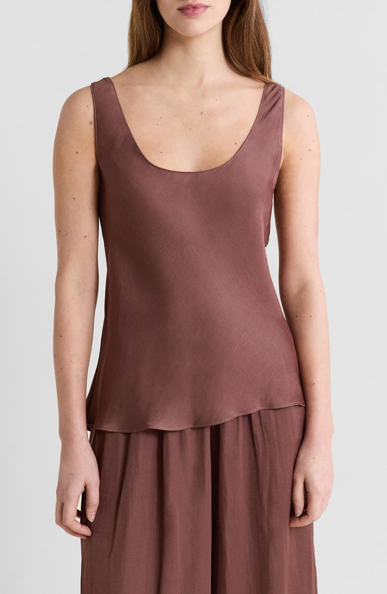 Etam Cheeta Pajama Tank, Main, color, Chocolate