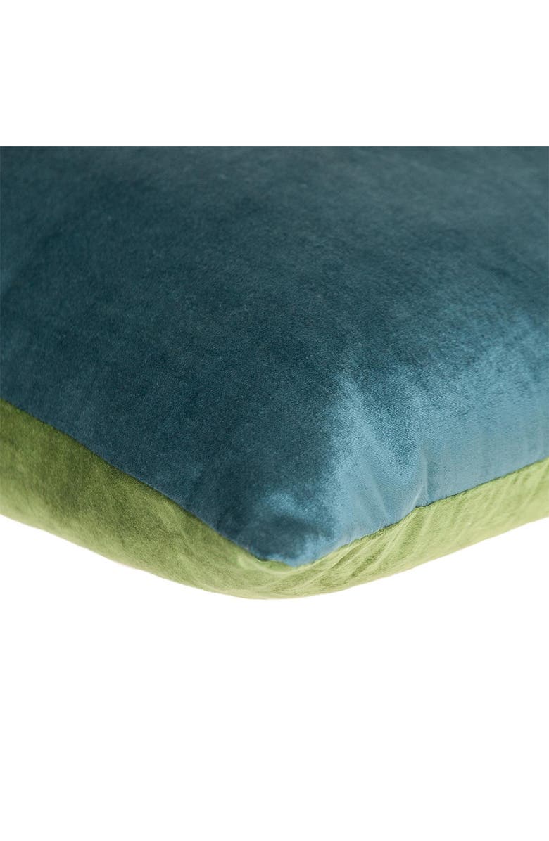PARKLAND COLLECTION Nerine Transitional Green/Teal Throw Pillow, Alternate, color,