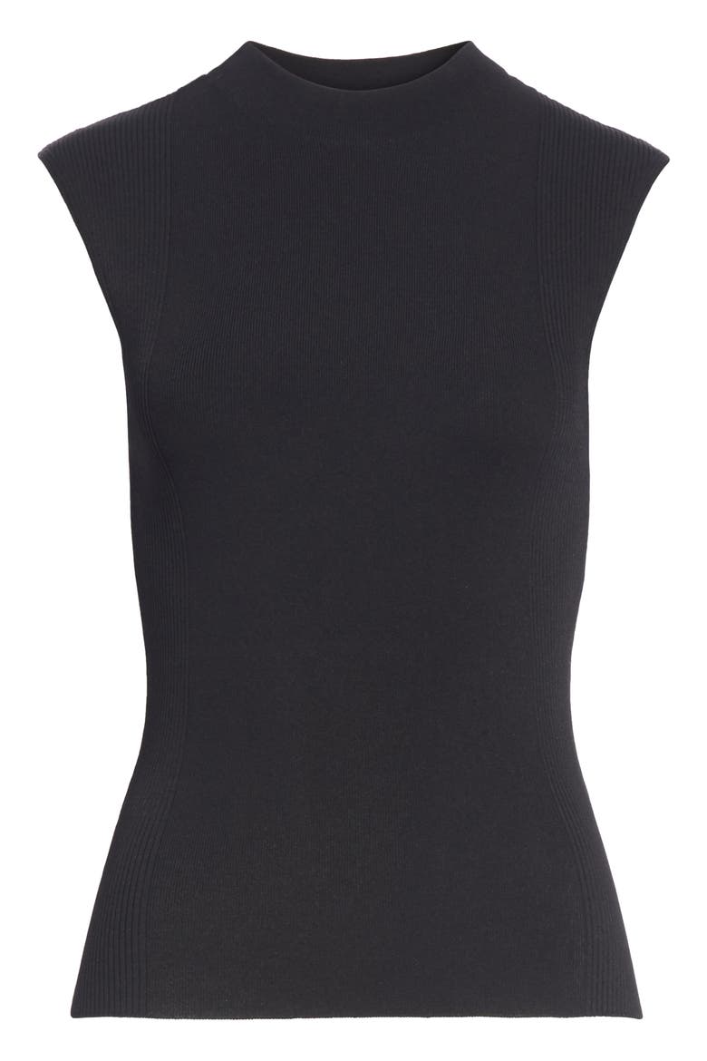 Fasmine Knit Shell, Alternate, color, BLACK
