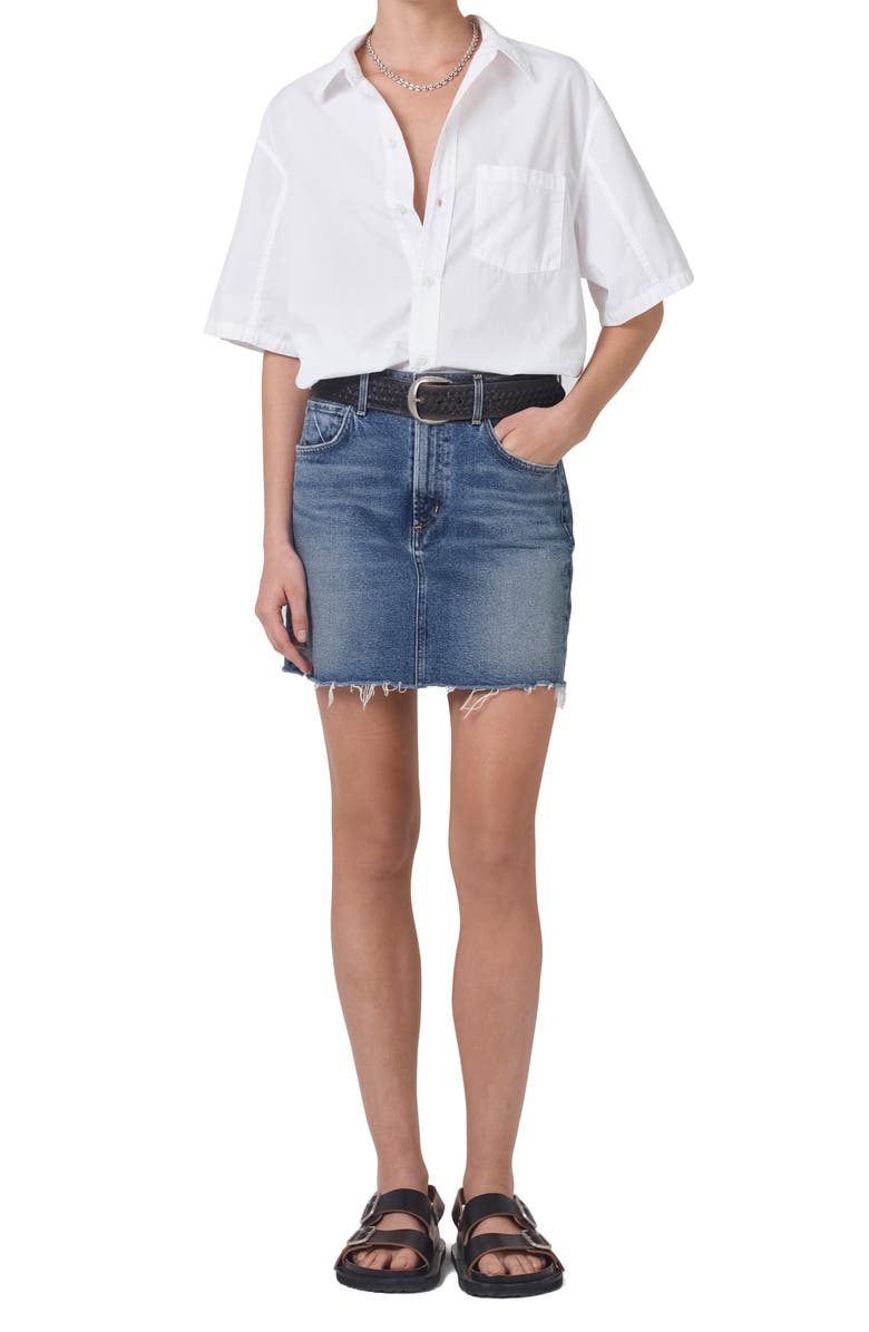 Citizens of Humanity Kayla Short Sleeve Button-Up Top, Alternate, color,