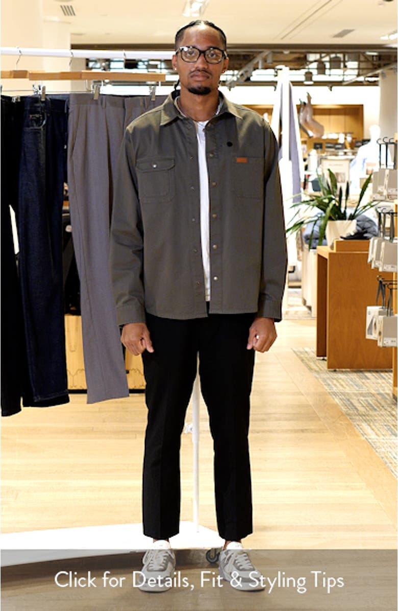 Cotton Stretch Twill Work Shirt, sales video thumbnail