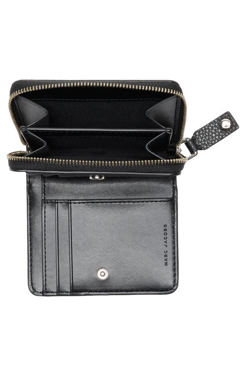 Marc Jacobs Mini Compact Zip Wallet In Black