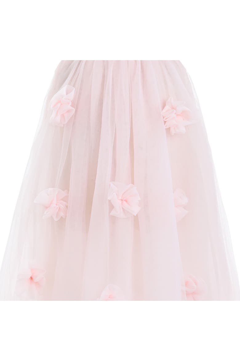 Flower-Embellished Tulle Dress, Alternate, color, Pink
