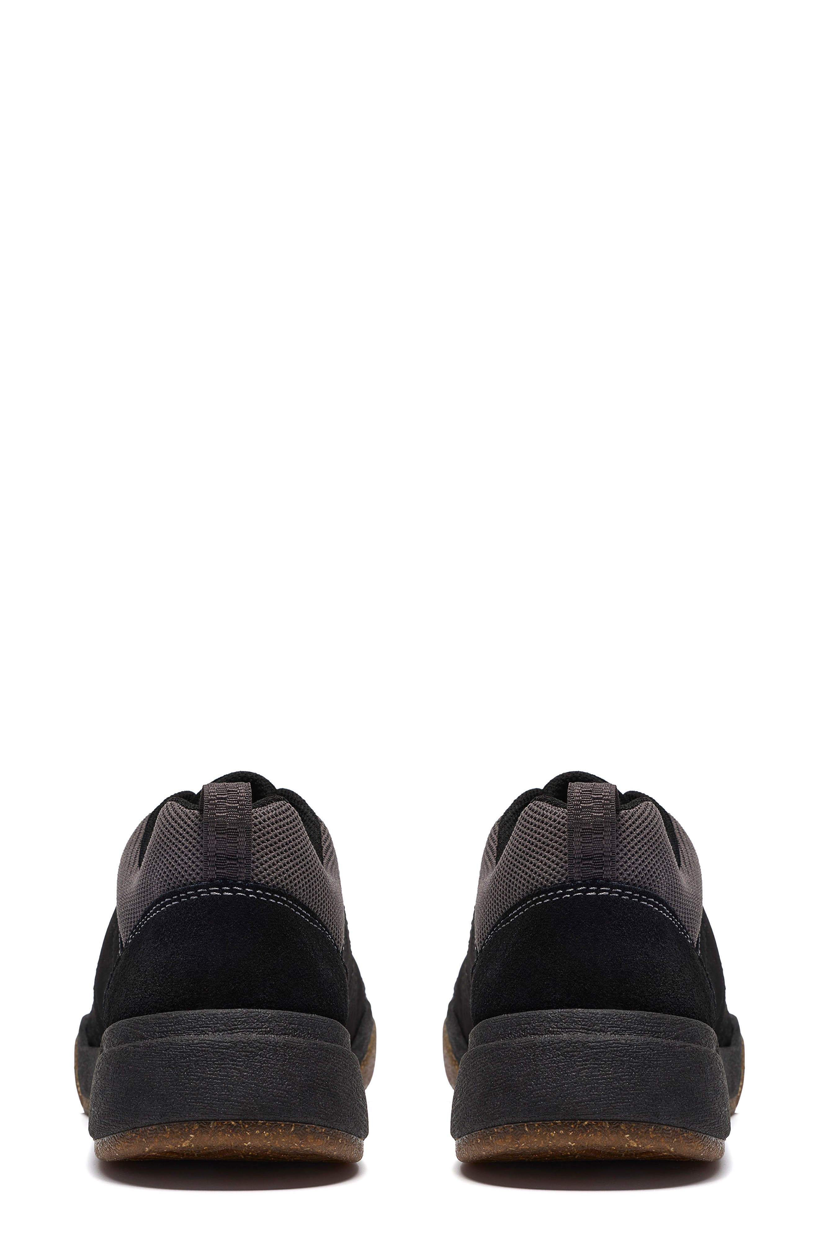 Aydria Lace Sneaker, Alternate, color, BLACK SUEDE