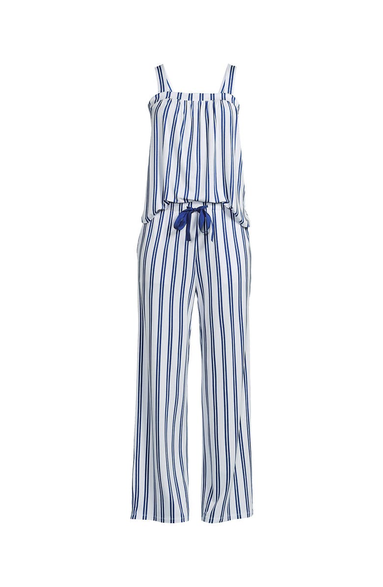 Lands' End Cooling 2 Piece Pajama Set - Sleeveless Square Neck Top and Pants, Alternate, color,