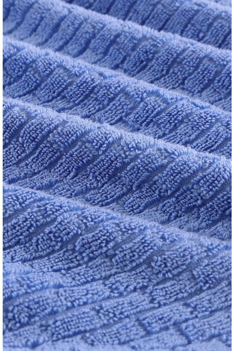 Brick Texture Terry 6-Piece Towel Set, Alternate, color, BRIGHT BLUE