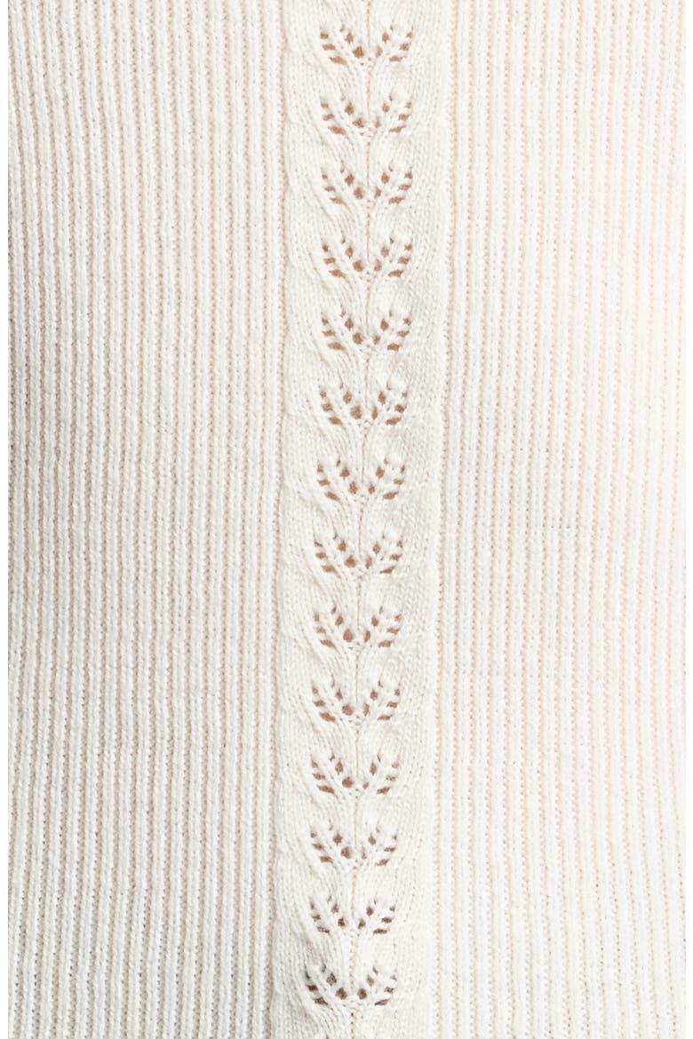 Kiley Pointelle Top, Alternate, color, IVORY