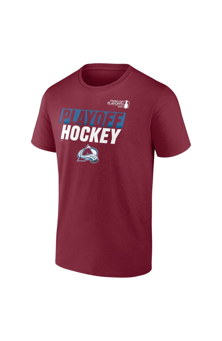 FANATICS Men's Fanatics Burgundy Colorado Avalanche 2025 Stanley Cup Playoffs Breakout T-Shirt, Alternate, color, 