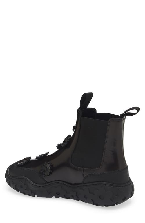 Cecilie Bahnsen Binley Floral Embellished Chelsea Boot In Brown
