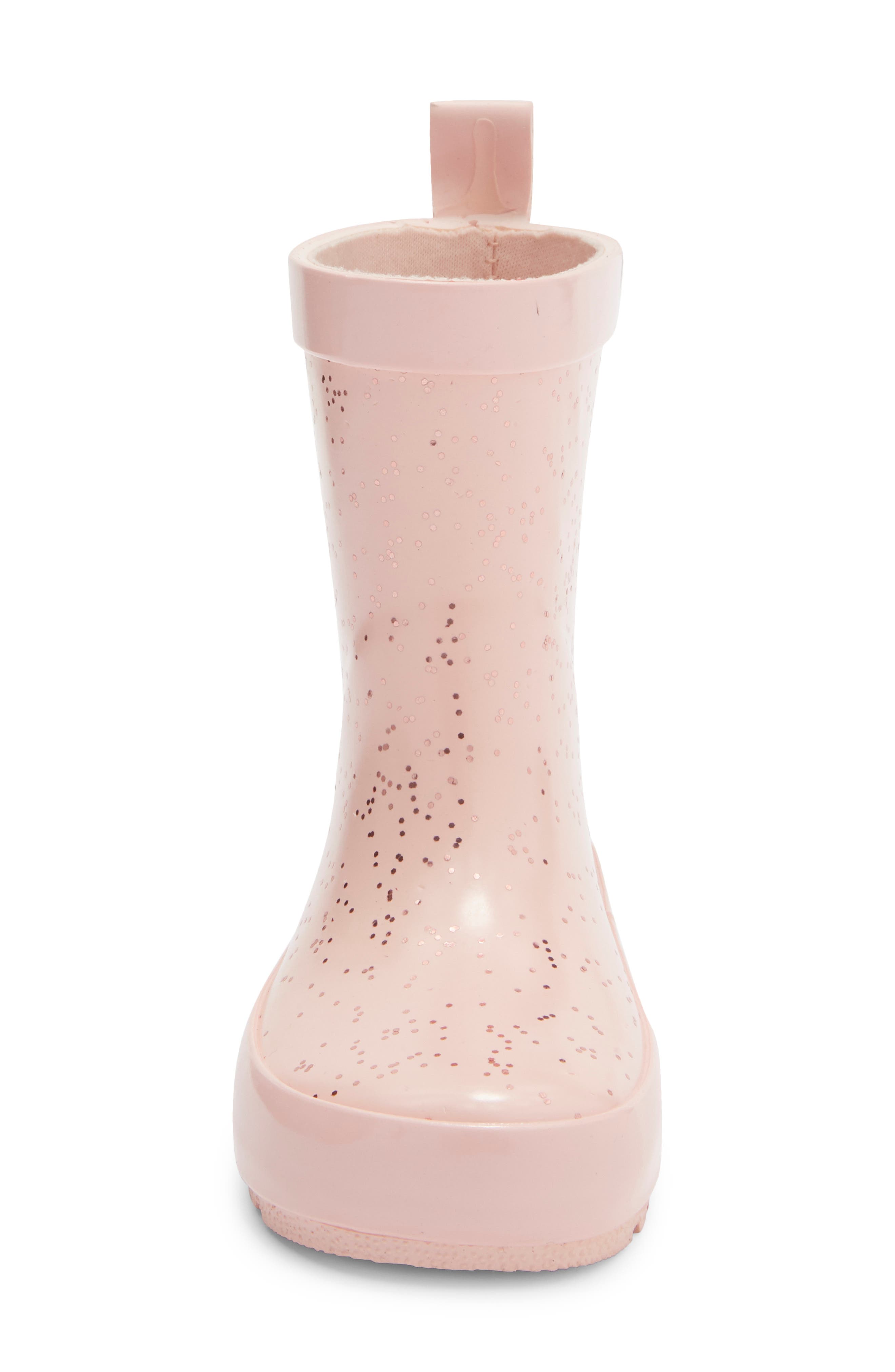 Kids' Audra Glitter Rainboot, Alternate, color, PINK GLITTER