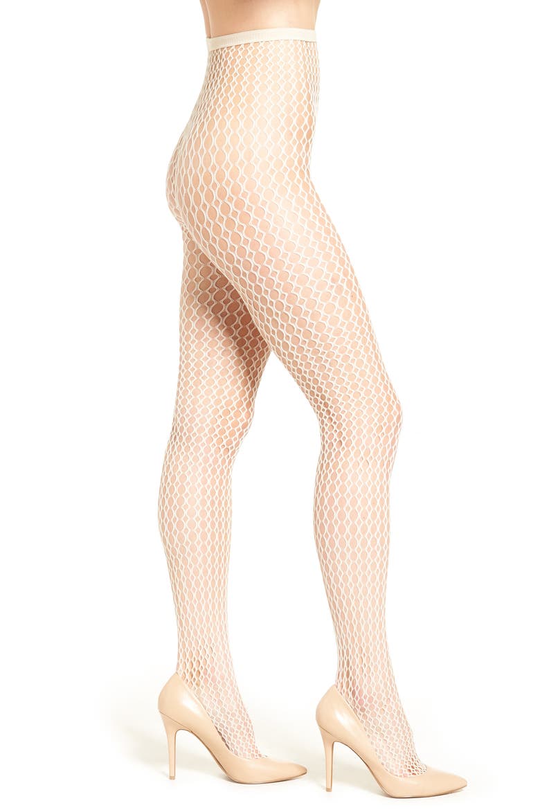Moonbeam Net Tights, Main, color, WHITE SAND