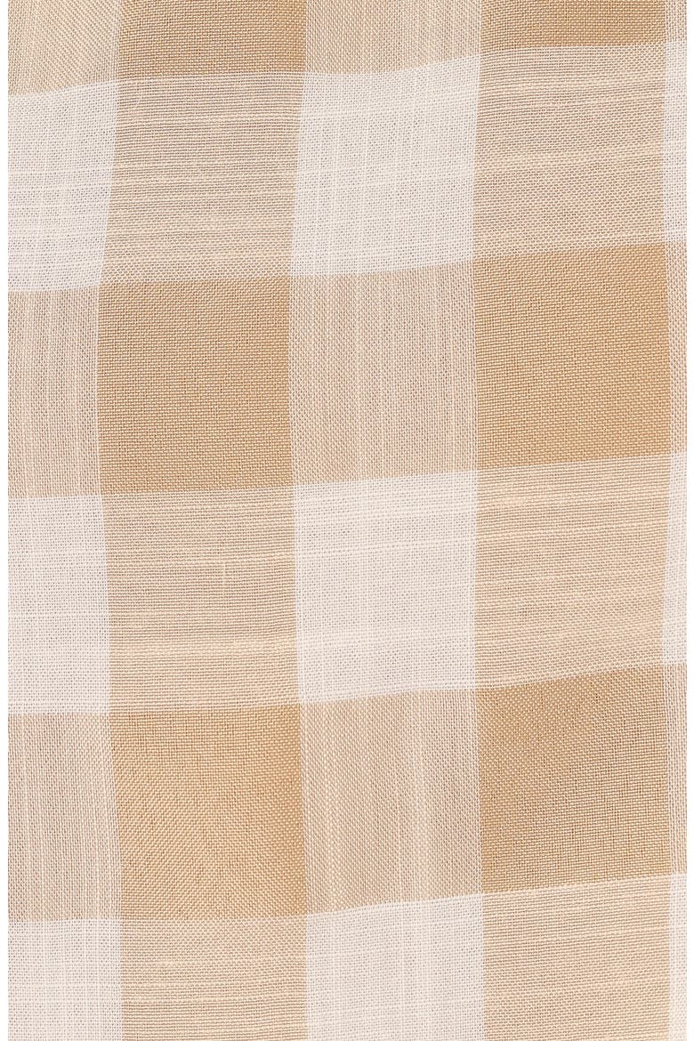 Jemmy Button Back Crop Shell, Alternate, color, BEIGE CHECK