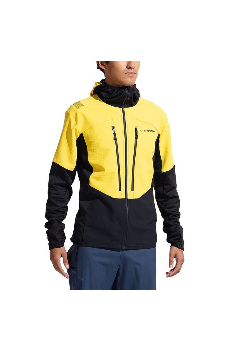 La Sportiva Session Tech Hooded Jacket - Men's, Main, color, Yellow/Black
