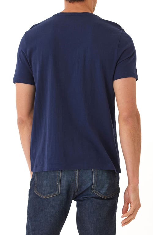 Threads 4 Thought Chester Classic Short Sleeve Henley In Raw Denim