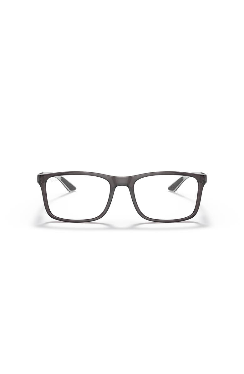 Ray-Ban 55mm Rectangle optical glasses, Alternate, color, Grey