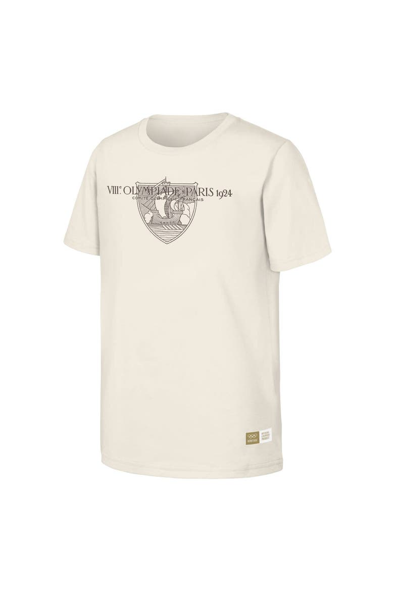 Men's  Natural 1924 Paris Games Olympic Heritage T-Shirt, Alternate, color, Natural