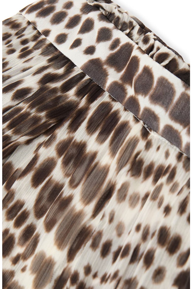 Aurelie Wide Leg Animal Print Pants, Alternate, color, CHOCOLATE