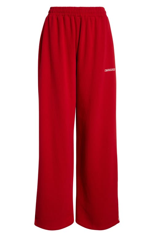 Iets Frans Harri Baggy Wide Leg Joggers In Red